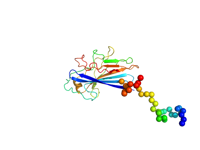 Functional binding region (187-385) of the pneumococcal serine-rich repeat protein EOM/RANCH model