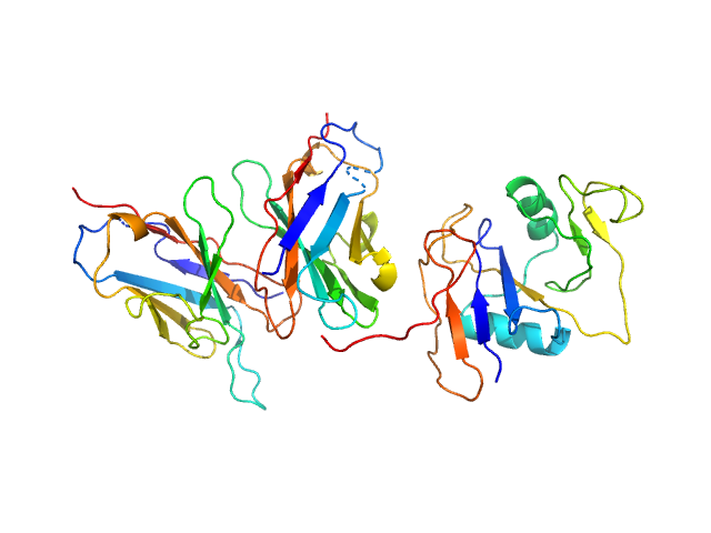 Hyaluronate binding domain of CD44 antigen Single-chain Variable Fragment of Antibody MEM-85 SASREF model