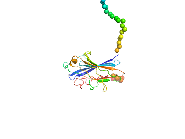 Functional binding region (187-385) of the pneumococcal serine-rich repeat protein EOM/RANCH model