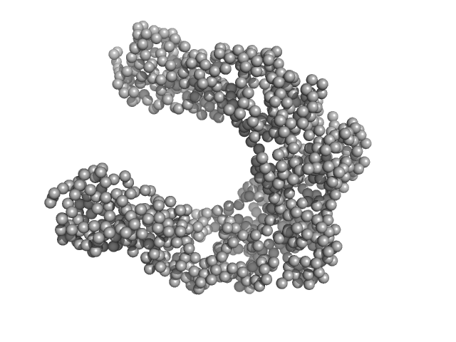 Yersinia outer protein M (34-481) GASBOR model