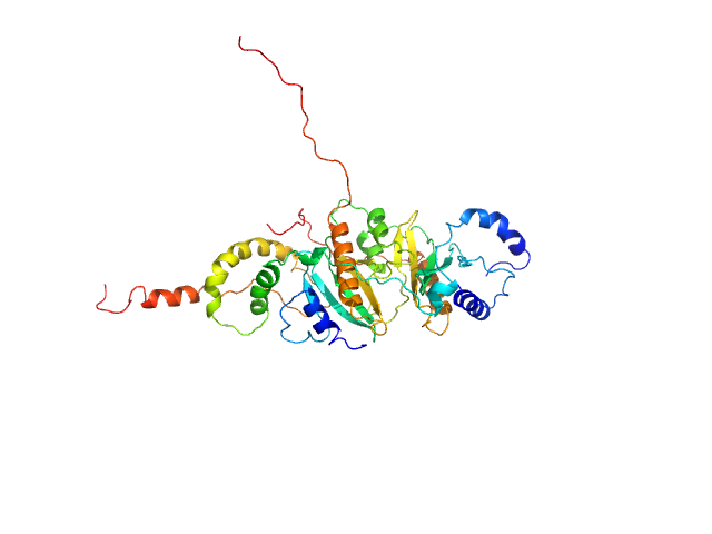 SycH putative yopH targeting protein Tyrosine-protein phosphatase YopH CRYSOL model