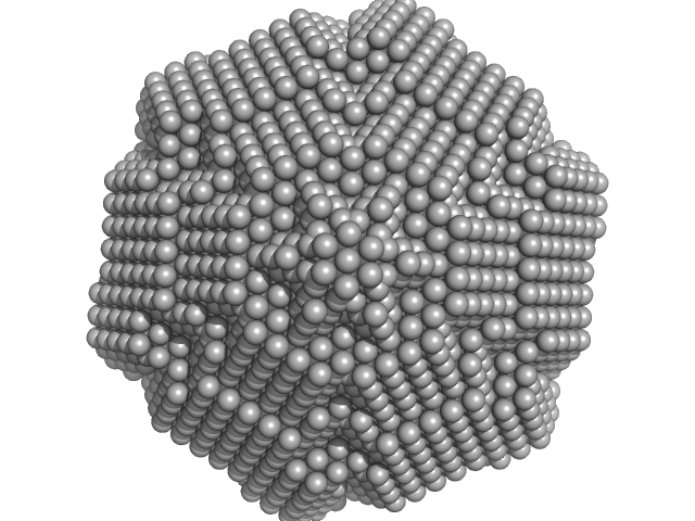 Primase D5 protein fragment containing the D5N and helicase domain DAMMIF model