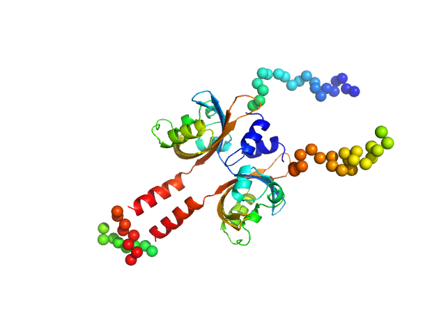 Sensory box protein light-state (R66I) CORAL model