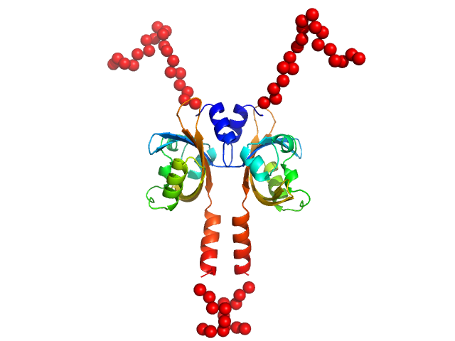 Sensory box protein light-state (R66I) EOM/RANCH model