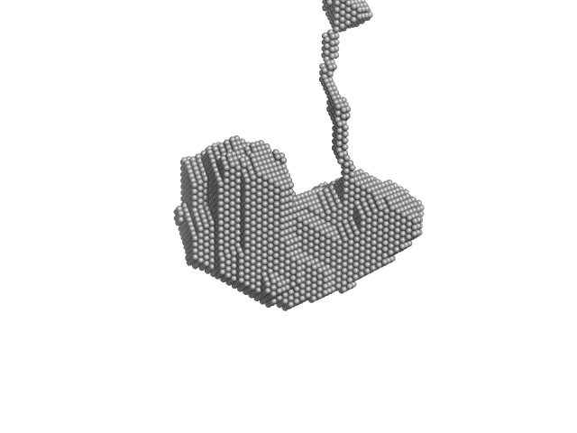 Integrin beta-4 fragment with final part of the connecting segment and the third and fourth FnIII domains DAMMIF model