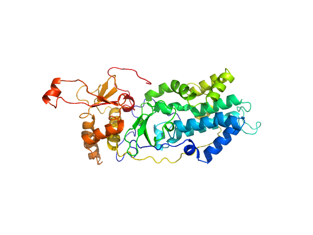 Relaxase (Tra_2) domain of TraI PHYRE2 model