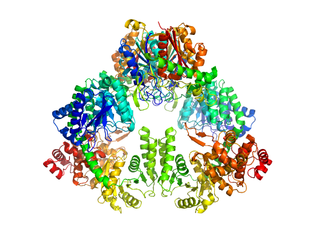 Fatty acid oxidation complex subunit alpha Fatty acid oxidation complex subunit alpha 3-ketoacyl-CoA thiolase FadA (beta subunit) SWISSMODEL model