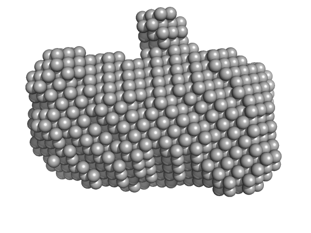 Piwi protein AF_1318 5'-phosphorilated 14-mer DNA oligoduplex DAMMIN model