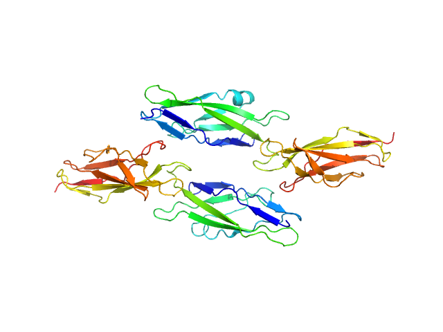 Intimin, D00-D0 domain (6xHis tagged) PDB (PROTEIN DATA BANK) model