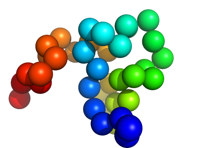 The separated apo-linker region peptide from the plant Cicer arietinum EOM/RANCH model