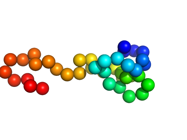 The separated apo-linker region peptide from the plant Cicer arietinum EOM/RANCH model