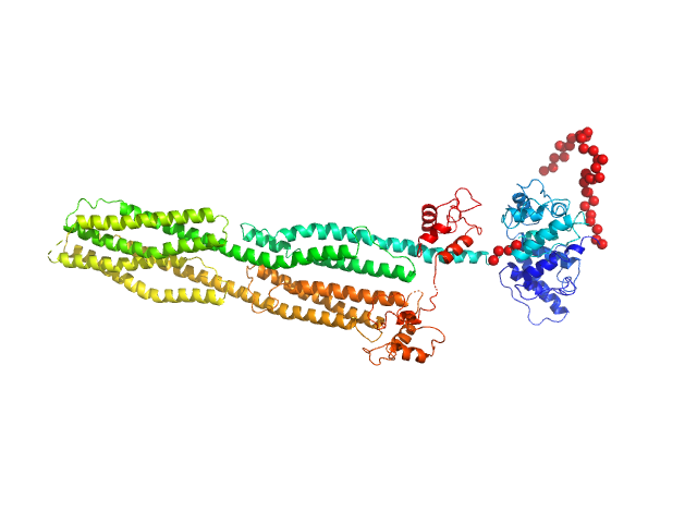 Half dimer of α-actinin-2 EOM/RANCH model