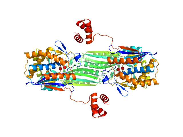 Pro-Carboxypeptidase G2 (circular permutant CP-N89) K177A Design 3 ROSETTA model