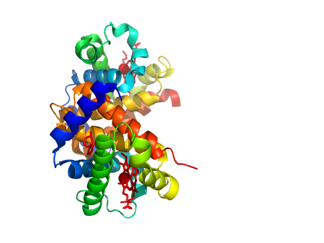 Hemoglobin subunit alpha Hemoglobin subunit beta PDB (PROTEIN DATA BANK) model