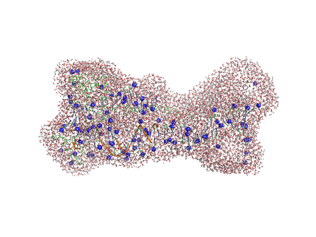 Gcf1p Af2_20 DNA WAXSIS model