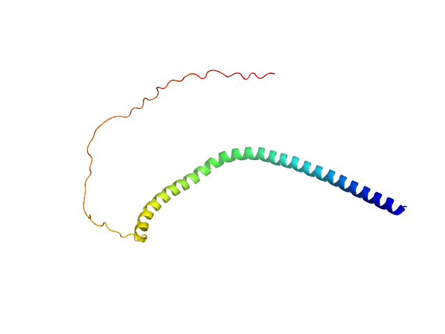 Human alpha-synuclein ALPHAFOLD model