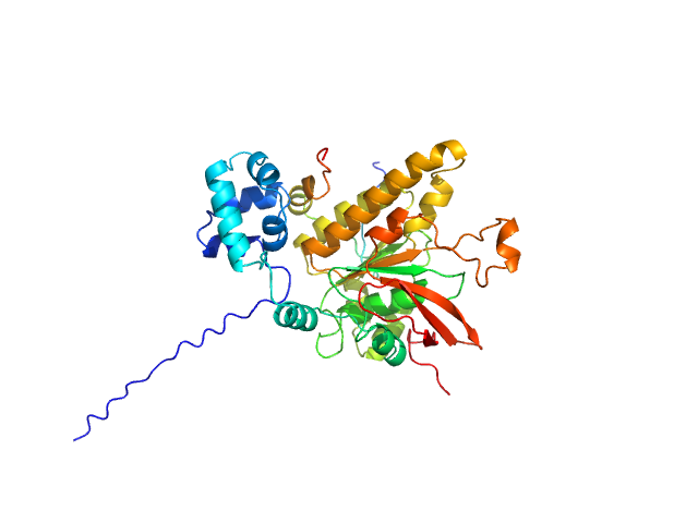 DNA repair protein RAD51 homolog 1 (F86E A89E) Breast cancer type 2 susceptibility protein ALPHAFOLD model