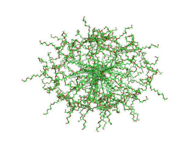 Polydisperse core-shell ellipsoidal micelles of Polysorbate 20 (PS20) with high amount of the fatty acid myristic acid (MA) (> 500 µg/ml) OTHER model