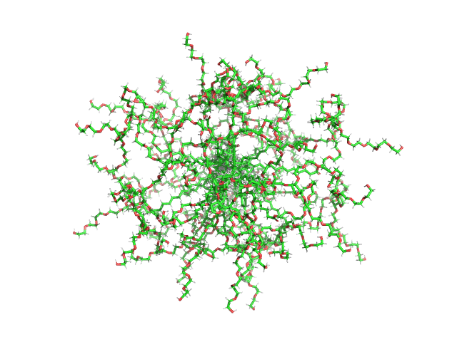 Polydisperse core-shell ellipsoidal micelles of POE sorbitan monolaurate fraction (F2) with no or low amount of the fatty acid myristic acid (MA) (< 100 µg/ml) OTHER model