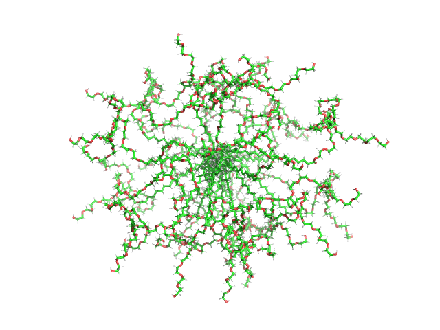 Polydisperse core-shell ellipsoidal micelles of POE sorbitan monolaurate fraction (F2) with high amount of the fatty acid myristic acid (MA) (> 500 µg/ml) OTHER model