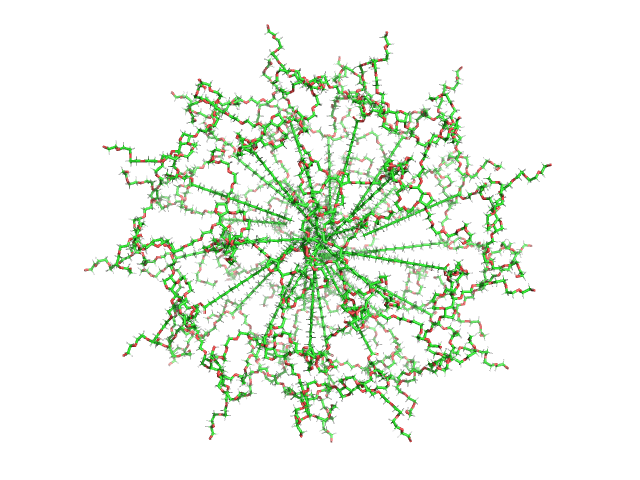 Polydisperse core-shell ellipsoidal micelles of POE sorbitan higher order esters fraction (F4) with no or low amount of the fatty acid myristic acid (MA) (< 100 µg/ml) OTHER model