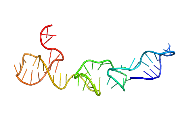 Gli-55 - ssDNA aptamer to glioma brain tumor cells GROMACS model