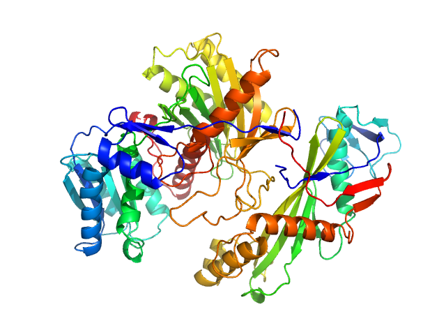 single-chain full Archaeoglobus fulgidus Argonaute 5'-end phosphorylated DNA oligoduplex, 14 bp (MZ1288) CUSTOM IN-HOUSE model