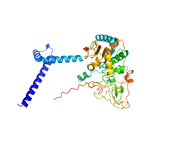 Isoform 1 of NAD-dependent protein deacetylase sirtuin-7 ALPHAFOLD PROTEIN STRUCTURE DATABASE model