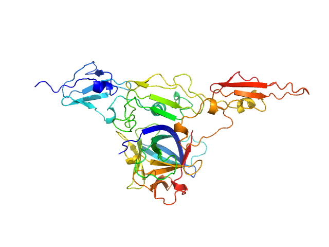 Alarmin release inhibitor (Δ1-62) Interleukin-33 (L179V) ALPHAFOLD model