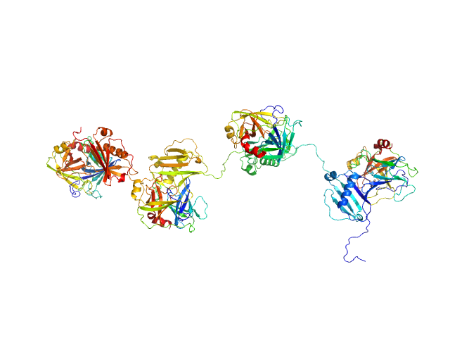 Protein map Cathepsin G MULTIFOXS model