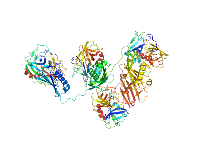 Protein map Neutrophil elastase MULTIFOXS model